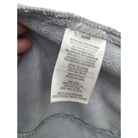 Free Country Women XL Hood  Softshell Jacket – Light Blue Camo – Zip Up Fleece - Picture 5 of 10